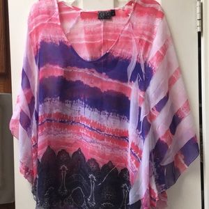 See through pattern top